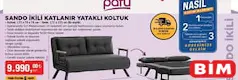 PAFU SANDO İKİLİ KATLANIR YATAKLI KOLTUK